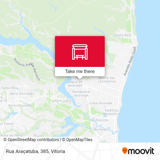 Rua Araçatuba, 385 map
