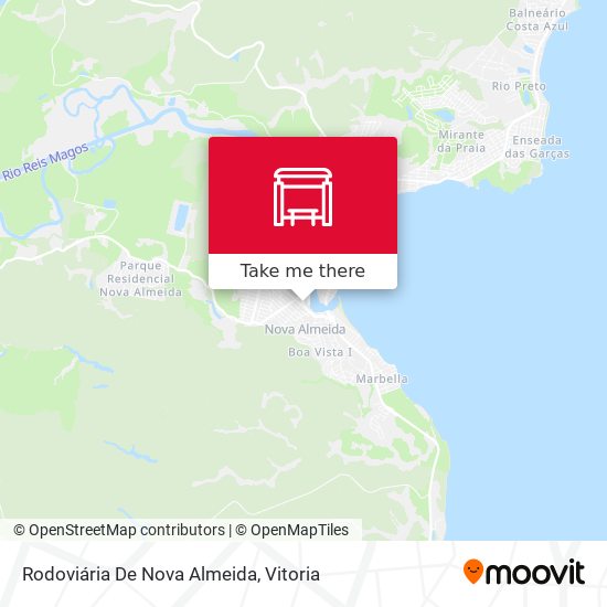 Rodoviária De Nova Almeida map