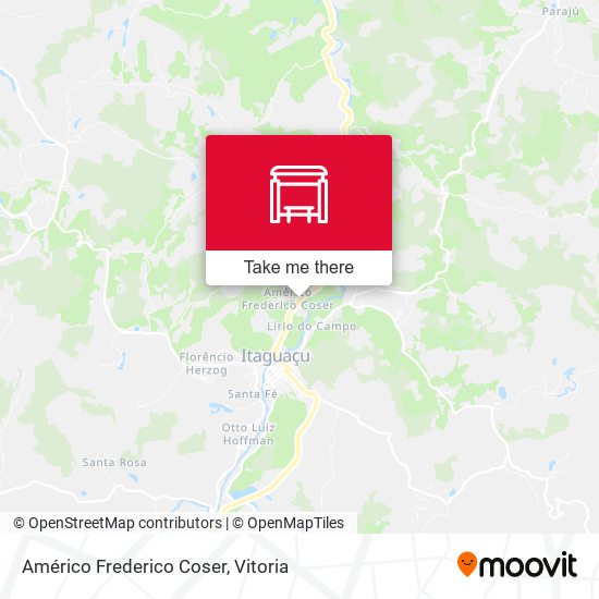 Américo Frederico Coser map
