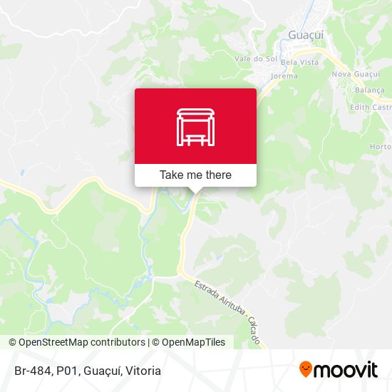 Br-484, P01, Guaçuí map
