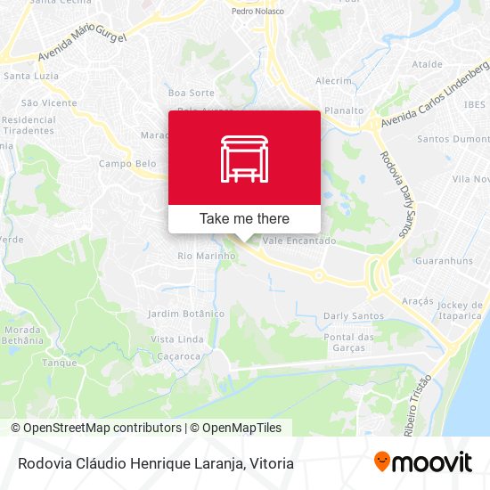 Rodovia Cláudio Henrique Laranja map