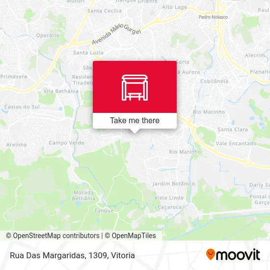 Rua Das Margaridas, 1309 map