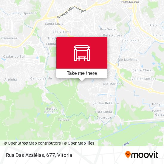 Rua Das Azaléias, 677 map