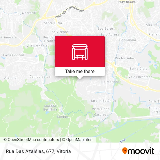 Rua Das Azaléias, 677 map