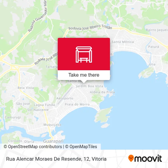 Rua Alencar Moraes De Resende, 12 map