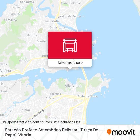 Mapa Estação Prefeito Setembrino Pelissari (Praça Do Papa)