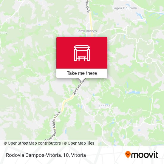 Rodovia Campos-Vitória, 10 map