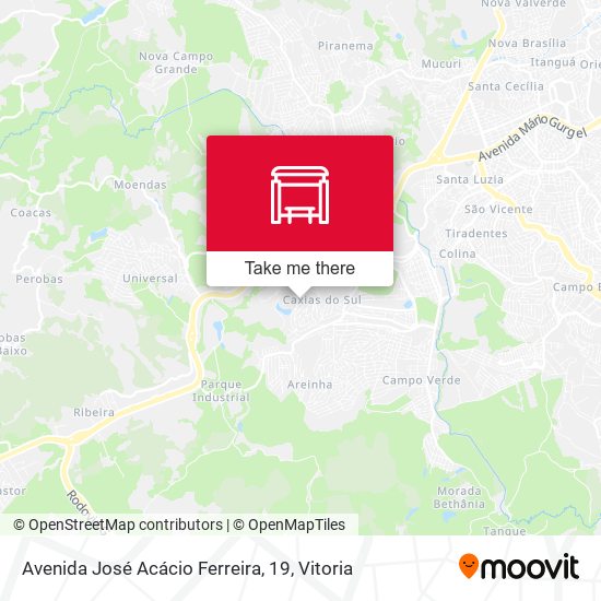 Avenida José Acácio Ferreira, 19 map