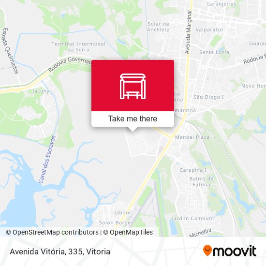Avenida Vitória, 335 map