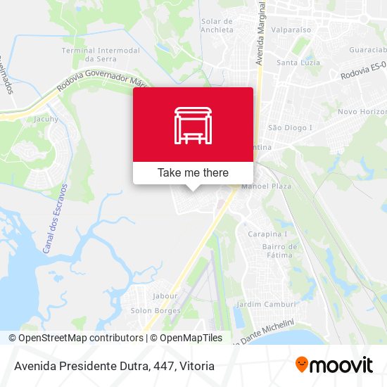 Avenida Presidente Dutra, 447 map