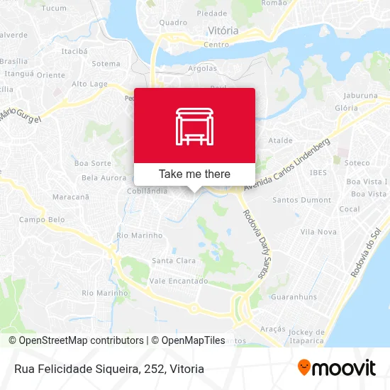 Rua Felicidade Siqueira, 252 map