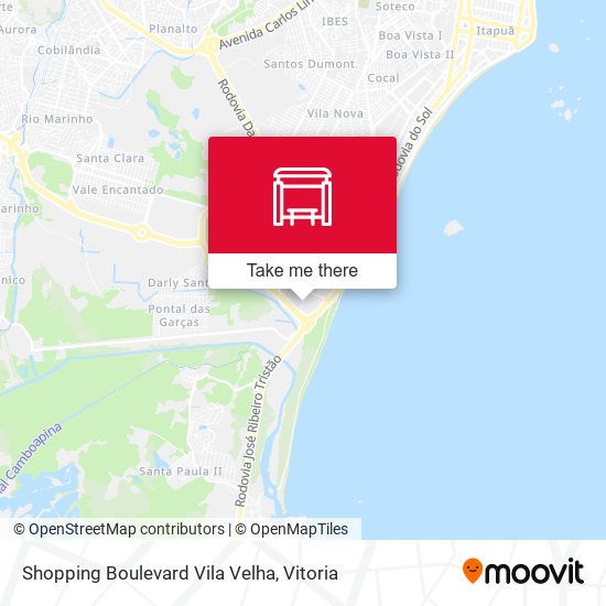 Mapa Shopping Boulevard Vila Velha