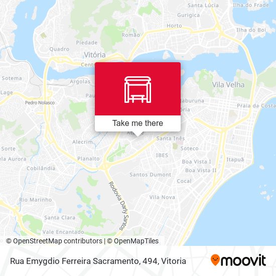 Rua Emygdio Ferreira Sacramento, 494 map