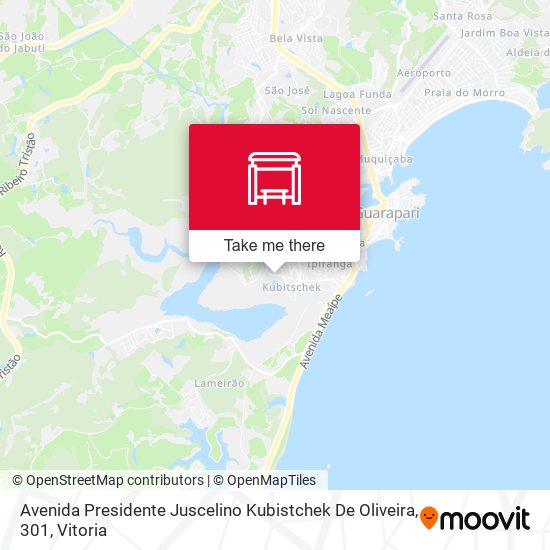Avenida Presidente Juscelino Kubistchek De Oliveira, 301 map