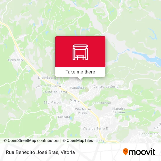 Rua Benedito José Bras map