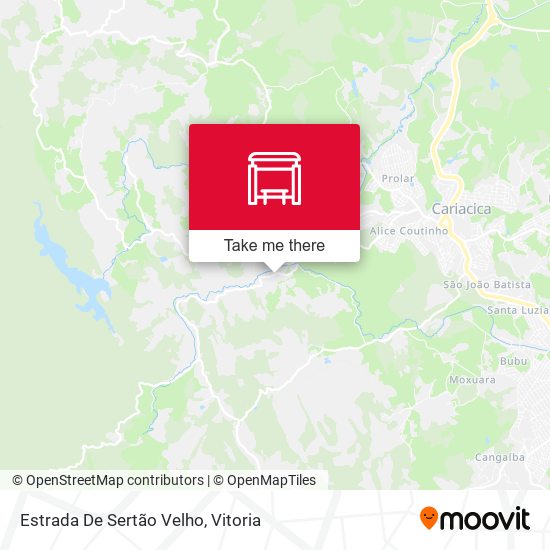 Estrada De Sertão Velho map