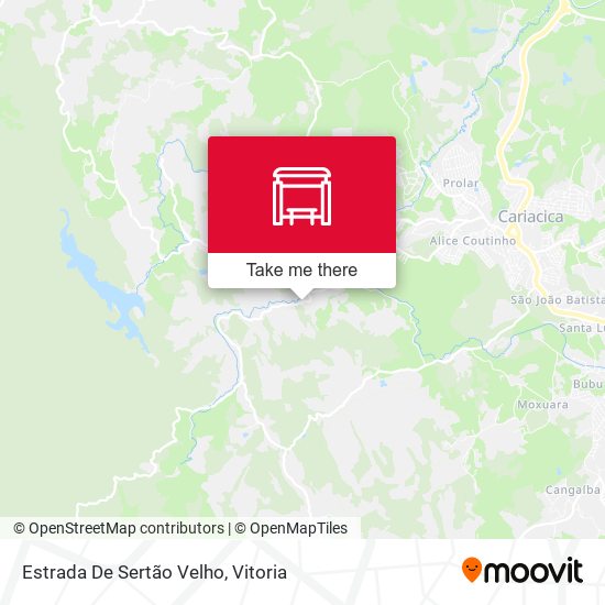 Estrada De Sertão Velho map