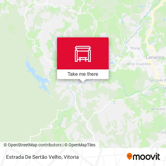 Estrada De Sertão Velho map