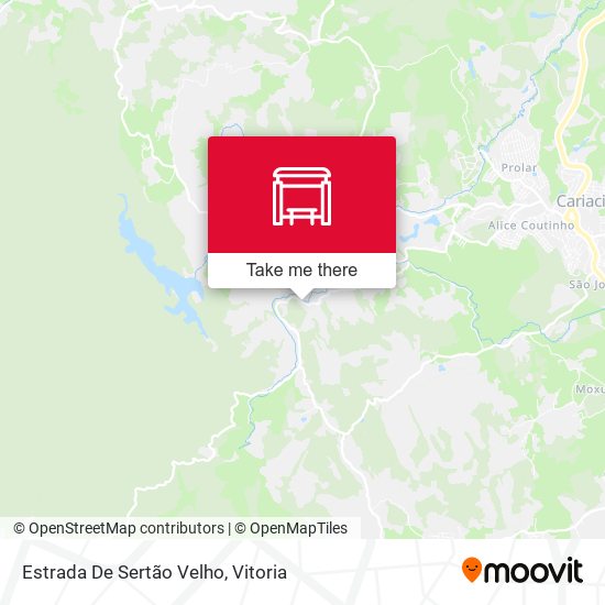 Estrada De Sertão Velho map