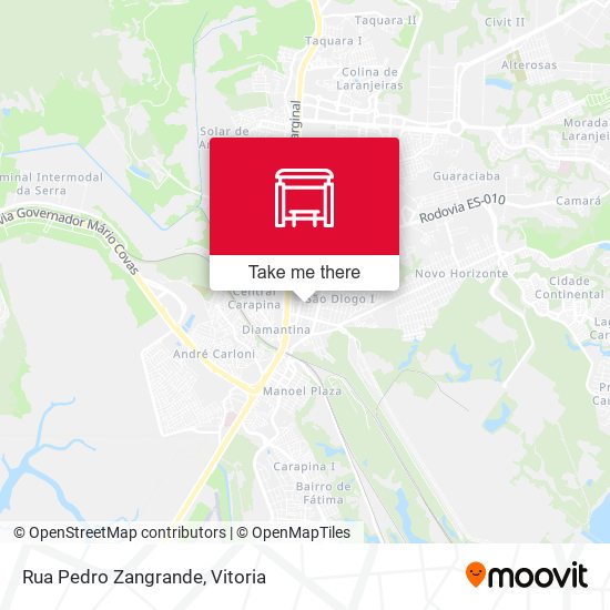 Rua Pedro Zangrande map