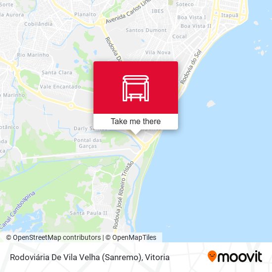 Rodoviária De Vila Velha (Sanremo) map