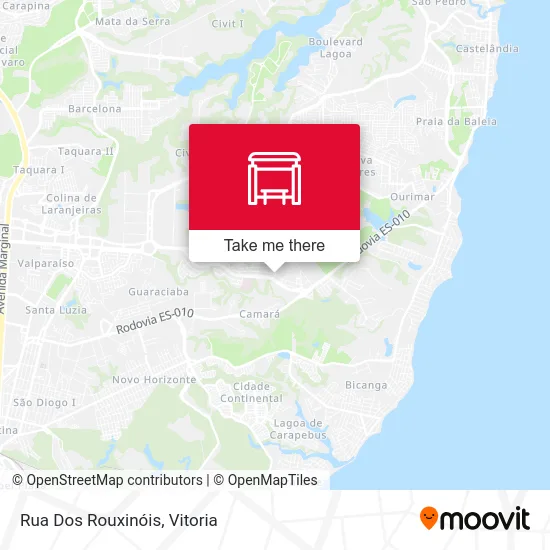 Rua Dos Rouxinóis map