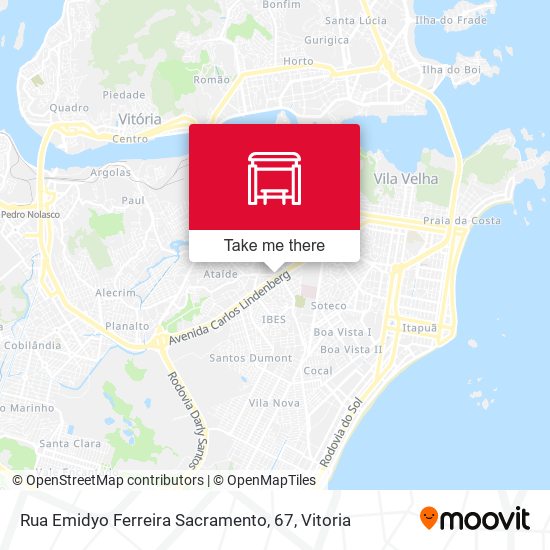 Rua Emidyo Ferreira Sacramento, 67 map