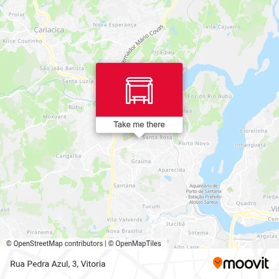 Rua Pedra Azul, 3 map