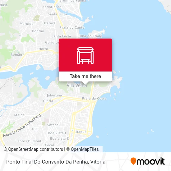 Ponto Final Do Convento Da Penha map