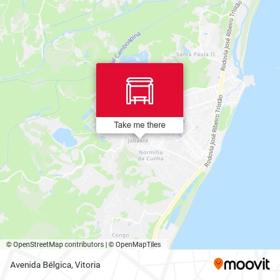 Avenida Bélgica map