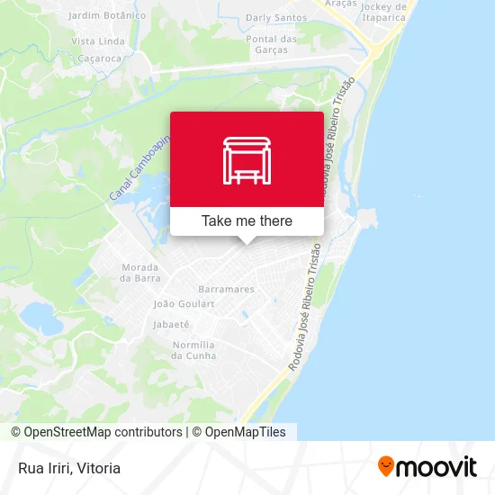 Rua Iriri map