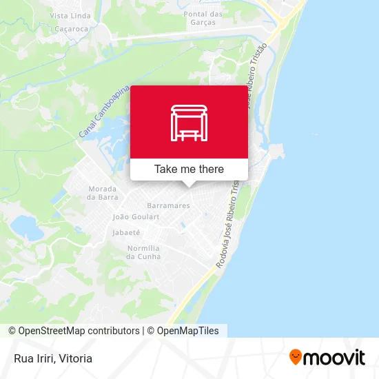 Rua Iriri map