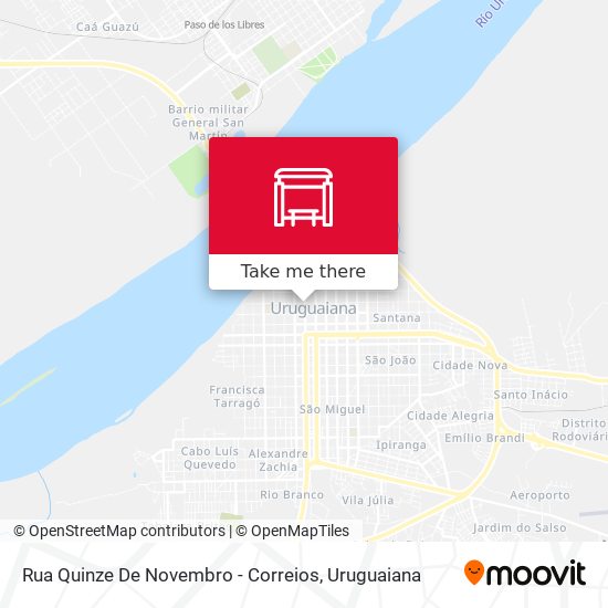 Mapa Rua Quinze De Novembro - Correios