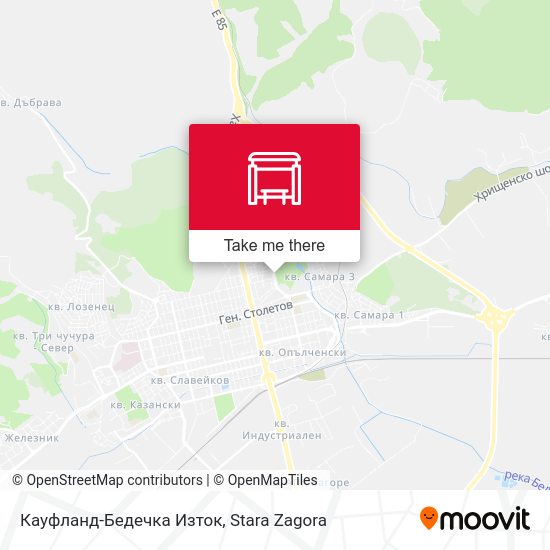 Карта Кауфланд-Бедечка Изток
