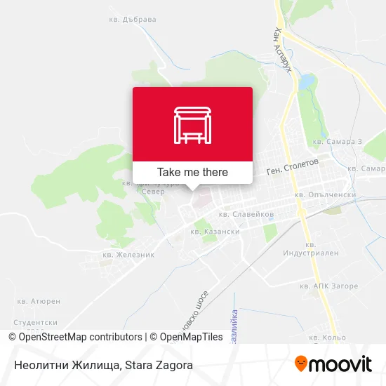 Карта Неолитни Жилища