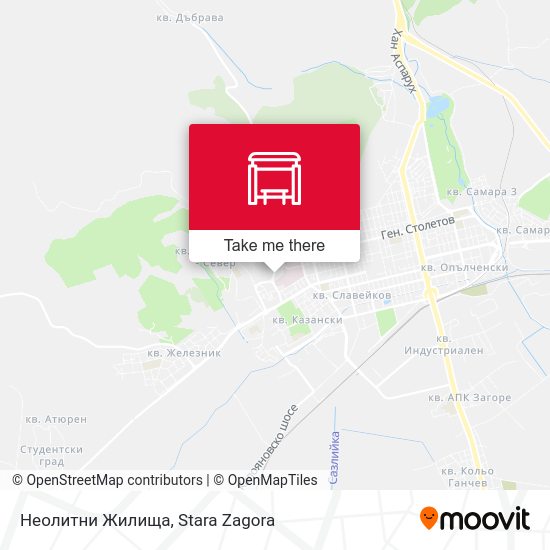 Карта Неолитни Жилища