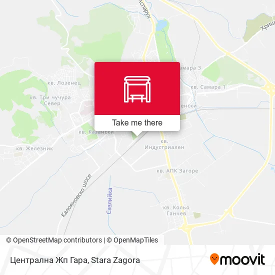 Карта Централна Жп Гара