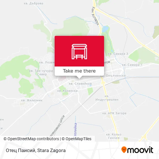 Карта Отец Паисий