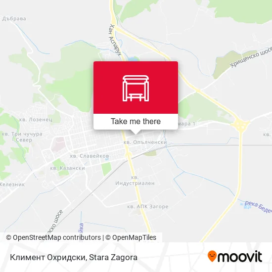 Карта Климент Охридски