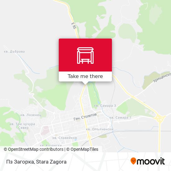 Пз Загорка map