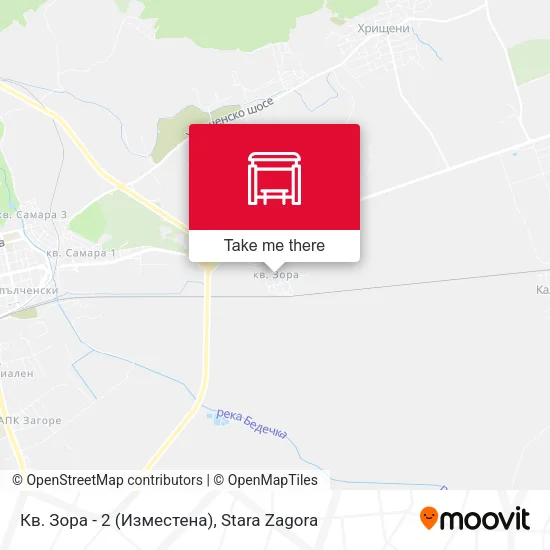 Кв. Зора - 2 (Изместена) map
