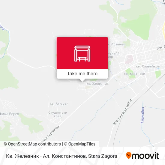 Карта Кв. Железник - Ал. Константинов