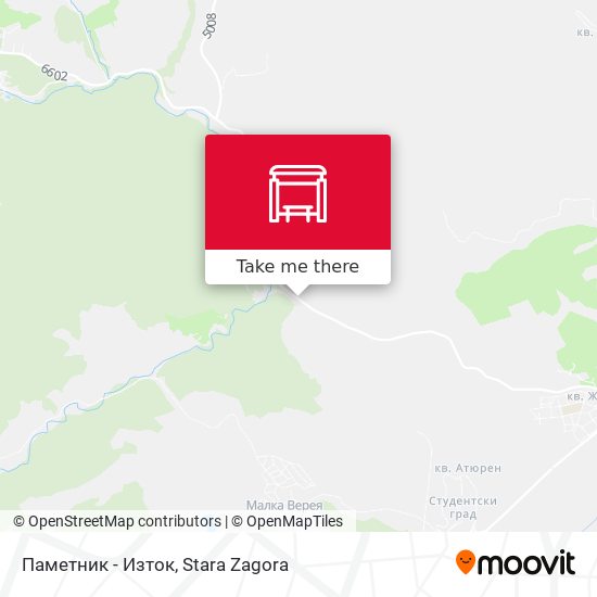 Паметник - Изток map