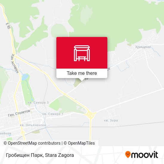 Карта Гробищен Парк