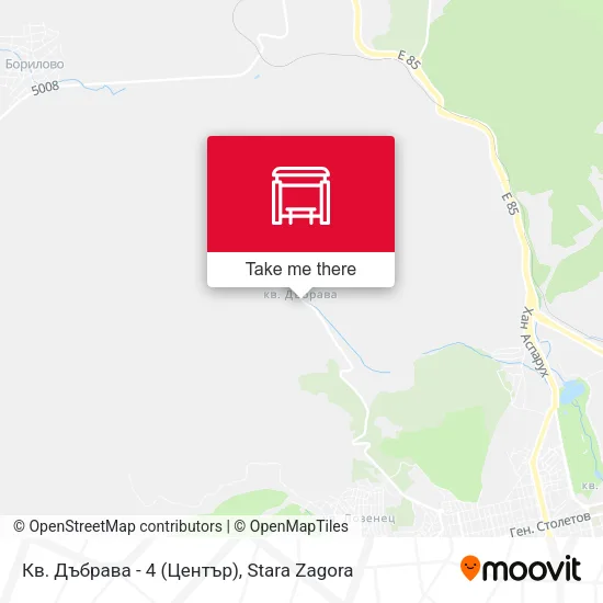 Карта Кв. Дъбрава - 4 (Център)
