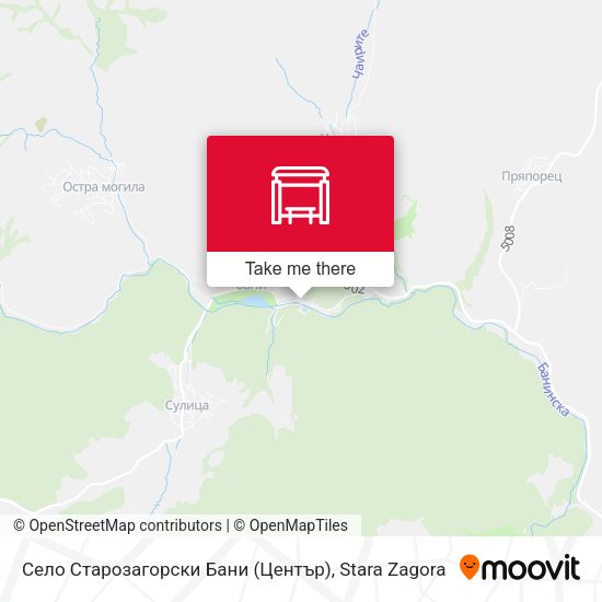 Село Старозагорски Бани (Център) map