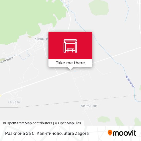 Разклона За С. Калитиново map