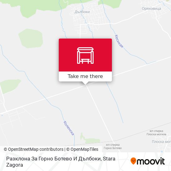 Разклона За Горно Ботево И Дълбоки map