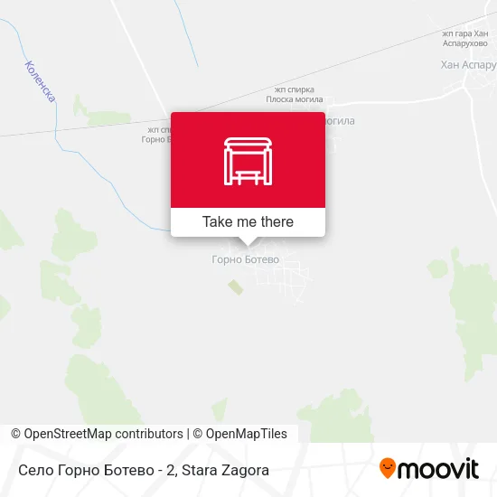 Карта Село Горно Ботево - 2