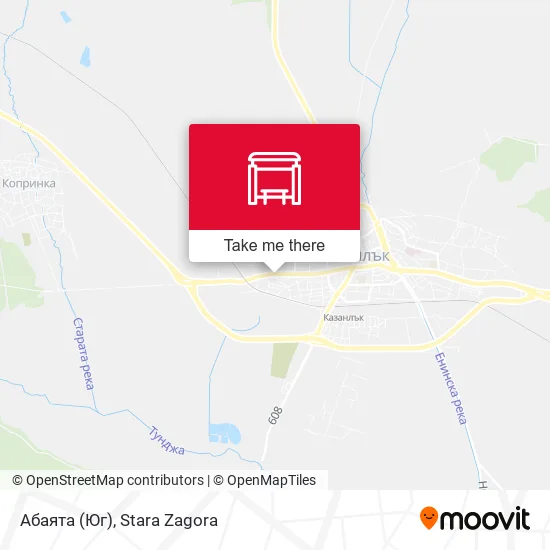 Карта Абаята (Юг)
